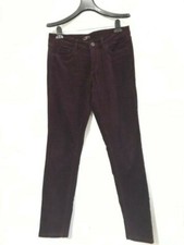 Ann Taylor Loft Size 28/6 Modern Skinny Plum Corduroy Pant Cotton Women ID 70019