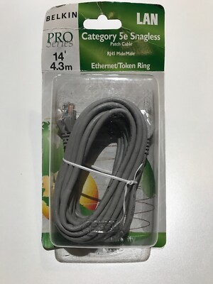 BELKIN A3L791-14-S Pro Series LAN T Ethernet Cable NEW 722868125243 Patch