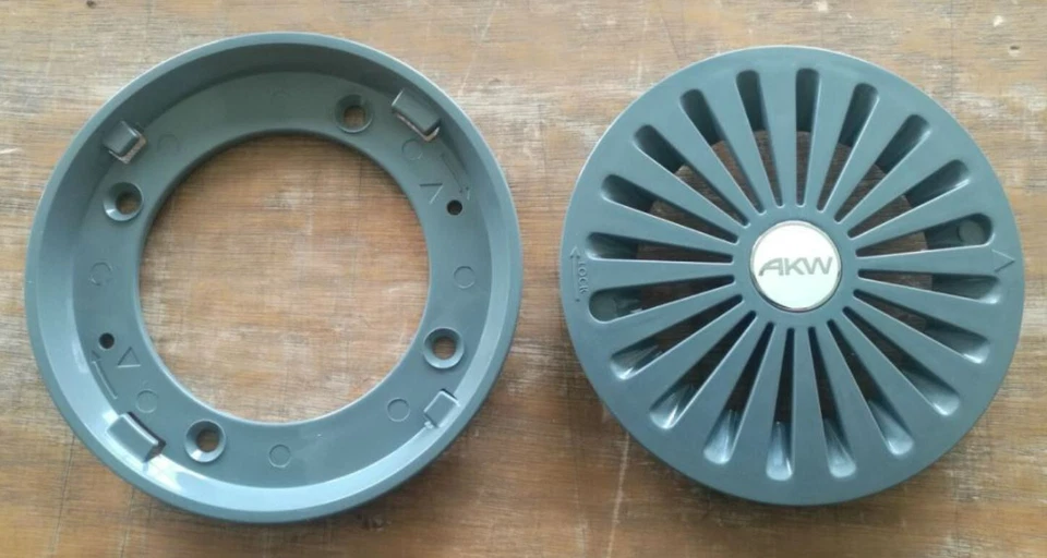 AKW TF75 Waste Trap Cover Grey Tuff Form Bathroom Shower Wetroom Floor