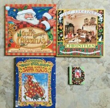  4 MARY ENGELBREIT Christmas Books Night Before Here Comes Santa Companion Tis