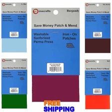 Iron-On Mending Fabric and Repair Patches Compare to Bondex