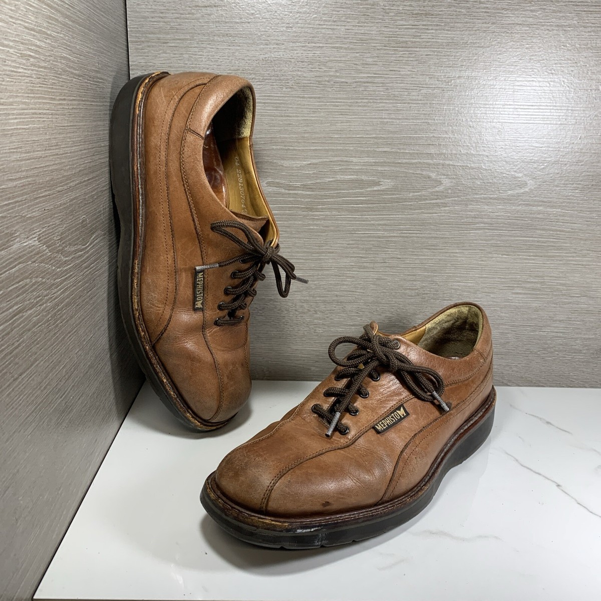 Mens Mephisto Abel Air Relax Goodyear Welt Derby Leather Walking Shoes Size 10 Mephisto Abel Air Relax Goodyear Welt Men 12 M Derby Shoes  main image 4