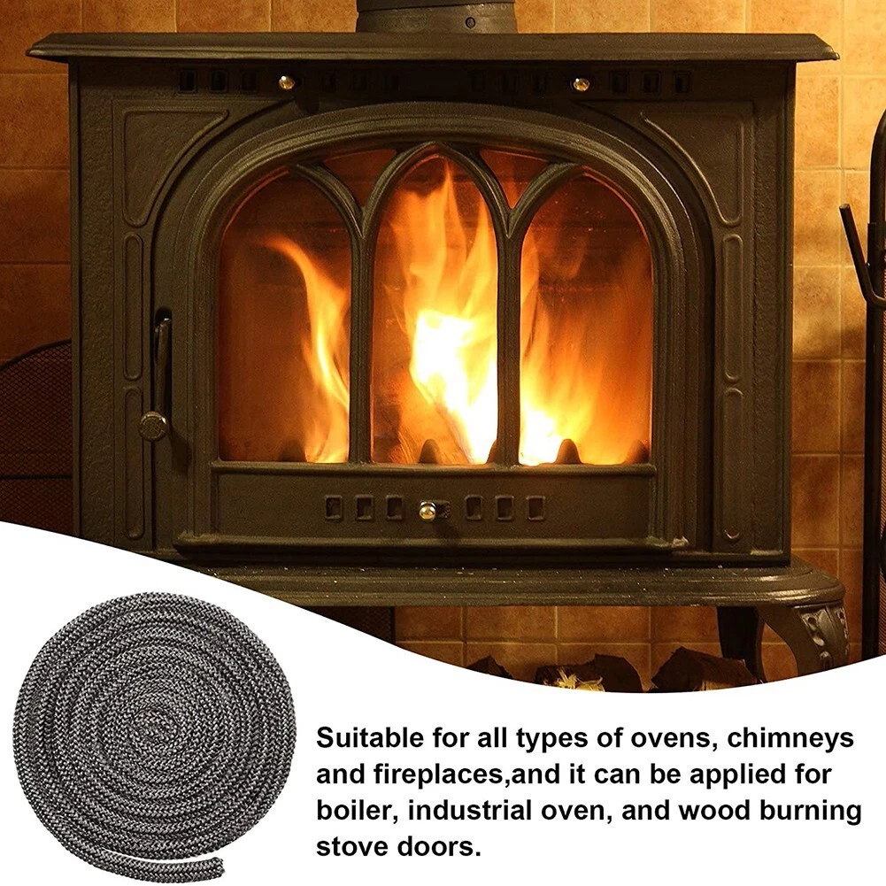 Rope Seal Wood Stove Door Gasket Soft 8mm X 300cm Fiberglass For Boiler |  eBay