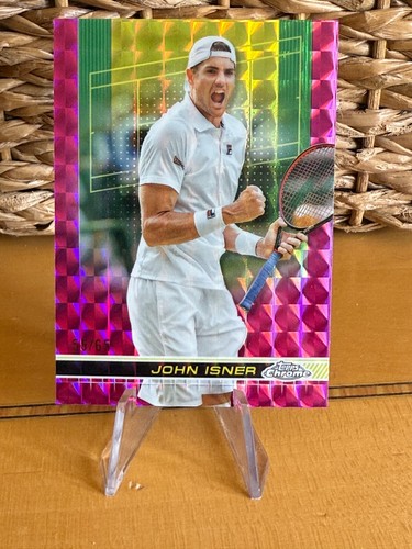 R1280 2024 Topps Chrome Tennis Pink Geometric /65 JOHN ISNER