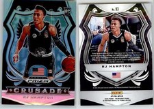 RJ Hampton 2020 Prizm Draft Silver #93 Nuggets Pistons RC Rookie