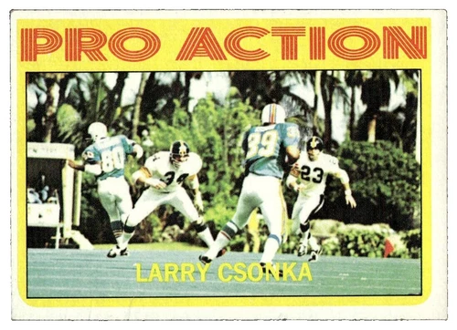 Topps Larry Csonka Football Sports Trading Card Singles