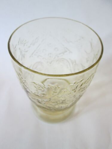9oz FLAT TUMBLER! Vintage FEDERAL GLASS depression: AMBER MADRID pattern: EXC - Picture 2 of 6