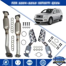 For 2004-2010 Infiniti QX56 Base 5.6L V8 Manifold Exhaust Catalytic Converters