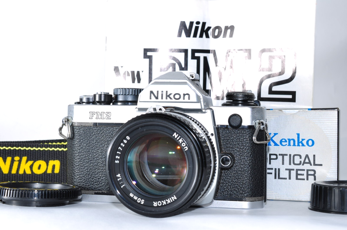 ❁後期型！美品❁Nikon New FM2 & Ai 50mm F1.4 Nikon FM2-N FM2N Black Camera Body w/ 50mm f1.8 AI-s Lens