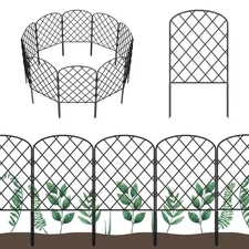 OUSHENG 25 Pack Decorative Garden Fence, Total 27ft(L) x 24in(H) Animal Barri...