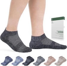 Diabetic Socks for Men Women,6 Pairs Low Cut Non Binding Diabetic Socks,Ankle...