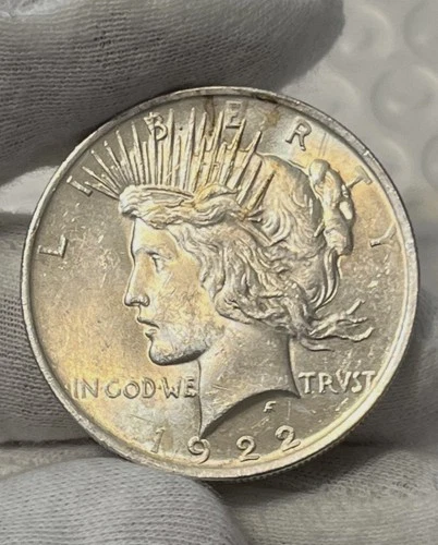 1922 P - 90% Silver Peace Dollar Brilliant Uncirculated BU