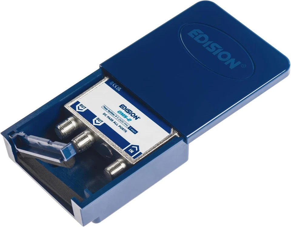 OMS-2 Partitore Da Palo 2 Uscite, Esterno Splitter Satellitare E TV, Connettore  - Immagine 4 di 4