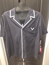 Valentino Men's Black Button Up Shirt Size IT 46