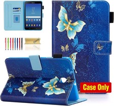 PU Leather Case for Samsung Galaxy Tab A 8.0 2018, with Stand and Card Slots