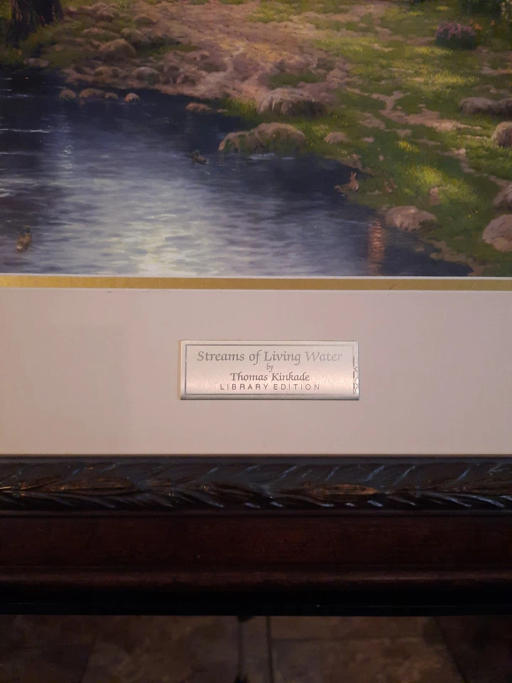 Thomas Kinkade 限量版 P/P Streams of Living Water Chapels of Nature III — 第 2/4 张图片