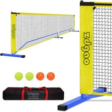 Portable Pickleball Set with Net for Driveway with 4 Pickle Balls, 22FT Pickl...