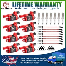 8X Ignition Coil+Spark Plug+Tune up Kit For Chevy Silverado 1500 GMC Tahoe UF742