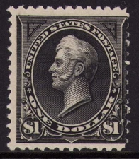 1894 US SC 261 $1 Perry in Black, Type I - MLH Mint OG