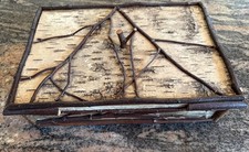 Handmade Wooden Adirondack Style Box. One of A Kind. for Jewelry Or Trinkets