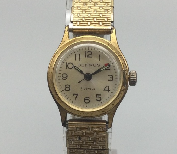 Vintage Benrus Watch Ladies 23mm 17 Jewels Stainless Band  display picture 2