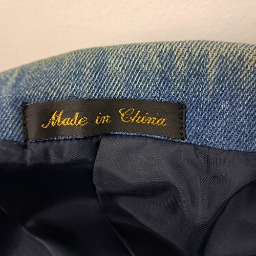 Circle S Dallas Texas Sportcoat 38R Men Denim Western Ranch Cowboy Blazer Faded - Picture 14 of 15