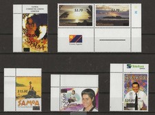 Samoa 2016 - Previously Issued Stamps, SURCHARGED, Set of 6 - MNH