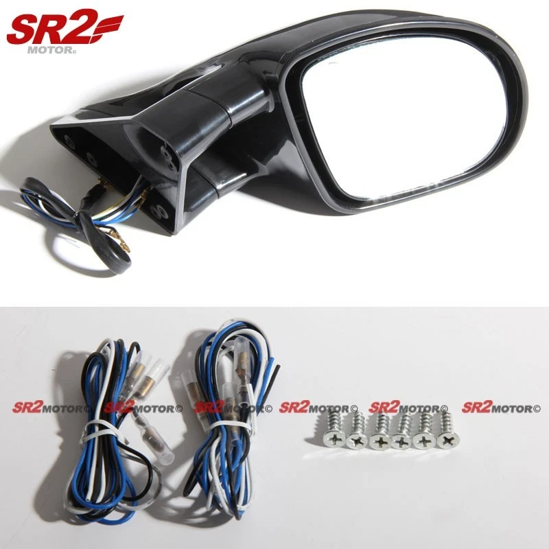 Espejo retrovisor lateral negro diestro derecho izquierdo ajuste eléctrico LED M-3 2004-2006 Scion XB bB Foto 2 de 3