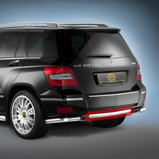Mercedes GLK Bj. 08-12: COBRA Chrom-Heckschutzbügel (Mitte), Edelstahl, TÜV Mercedes GLK Bj. 08-12: COBRA Chrom-Heckschutzbügel (Mitte), Edelstahl, TÜV
