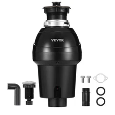 VEVOR Garbage Disposal 1 HP Continuous Food Waste Disposer 3270 RPM EZ  Corded