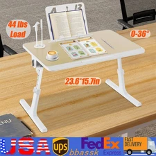 Adjustable Laptop Table Stand Lap Tray Sofa Bed Notebook Computer Foldable Desk