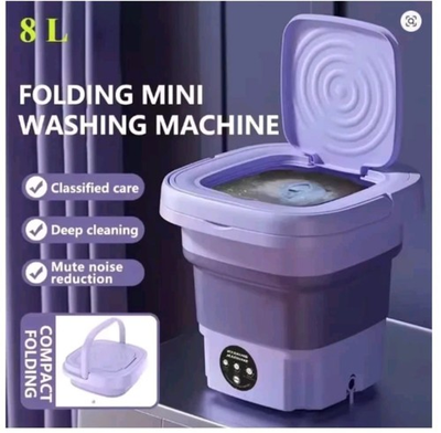 #ad 8L Foldable Portable Mini Washer Small washing Machine for Small clothes $23.50