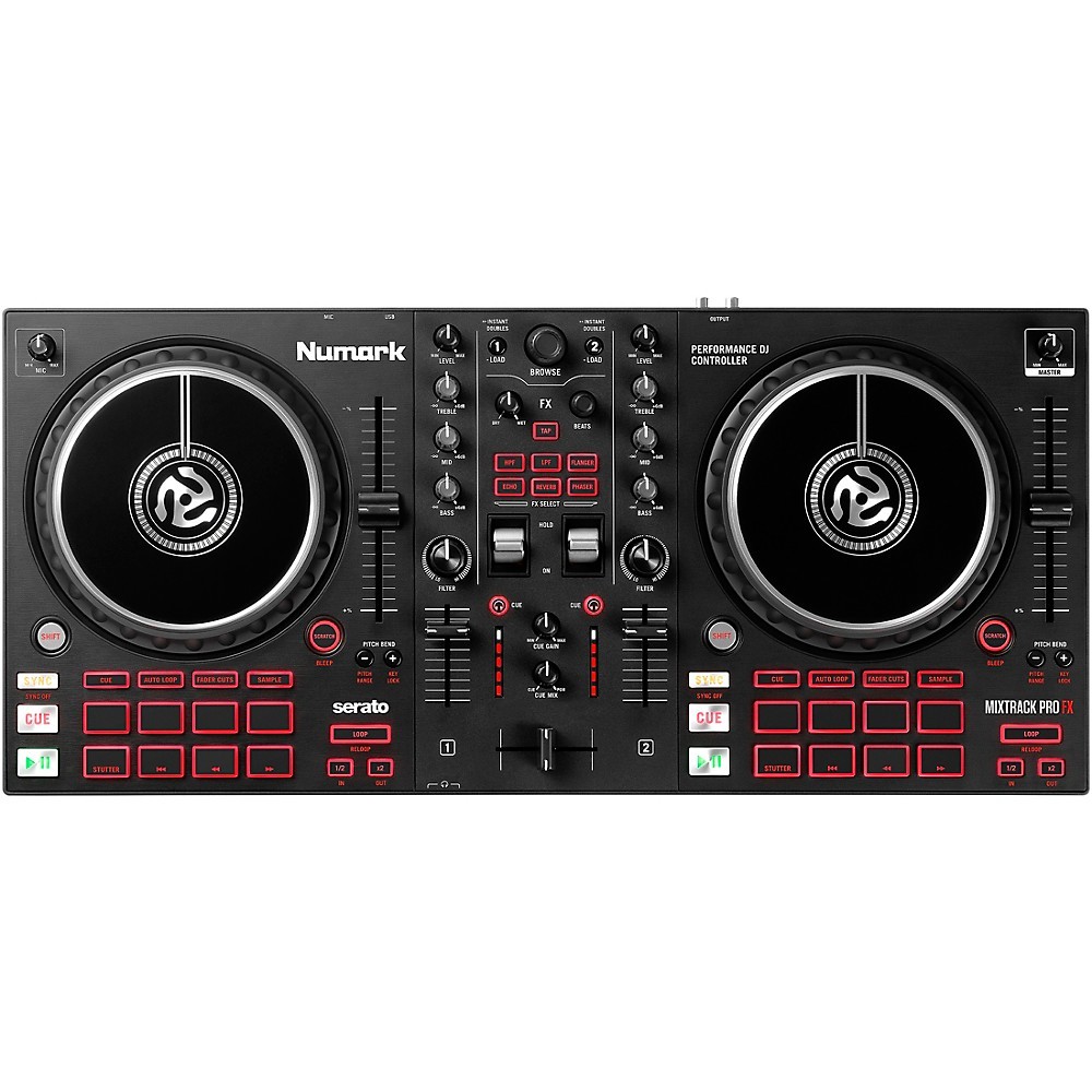 Двухпалубный диджейский контроллер Numark MIXTRACKPROFX с эффектами 38890₽