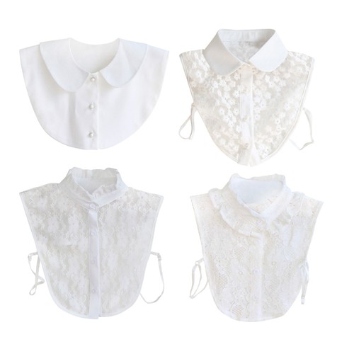 Removable Choker -match Womens Girls Half Shirt Blouse Detachable - Picture 6 of 11