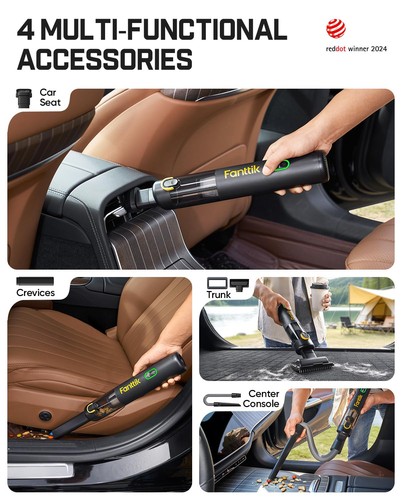 V8 Mate Upgraded Cordless Car Vacuum, Portable Mini Vacuum with 13000pa Sucti... - Foto 2 di 8