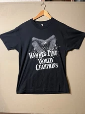 VINTAGE Detroit Pistons Shirt Large Bad Boys Hammer Time USA Back NBA Champions