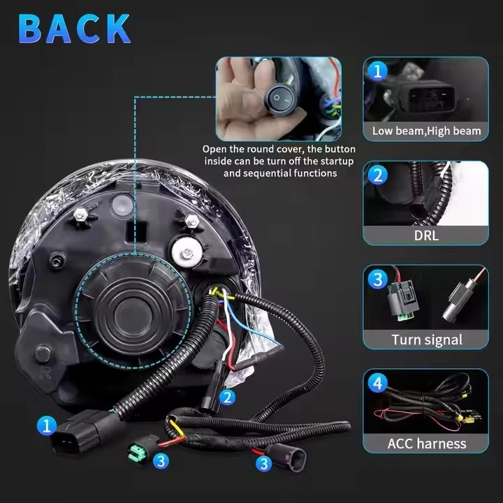 Per BMW MINI R50 R52 R53 2004-2007 LED FARO SINISTRO DESTRO Fari anteriori - Immagine 3 di 4