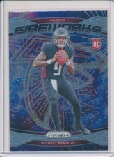 Michael Penix Jr. Rookie Card 2024 Panini Prizm Falcons NFL Fireworks
