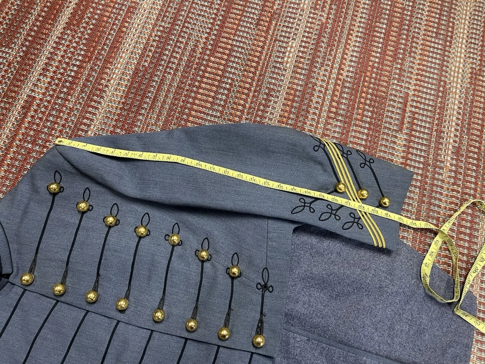 Vintage West Point Cadet Dress Jacket Military Uniform Wool Coat Tails - Image 3 of 4