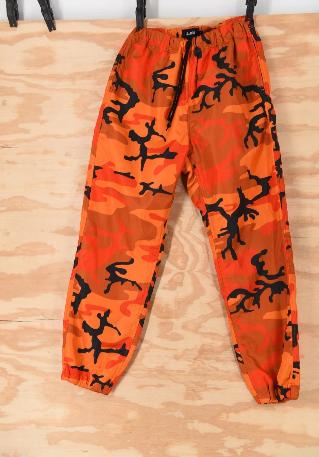 Vintage Orange Camo XLARGE LA RARE!! Joggers Pants Streetwear Mens Small