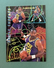 1994-95 Fleer Basketball Karl Malone Triple Threats #4 Utah Jazz