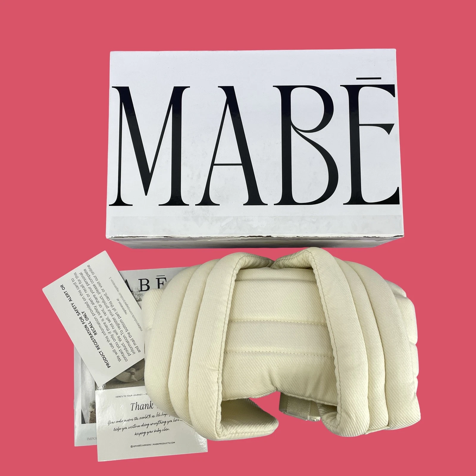 Mabe Monarch Ergonomic Baby Carrier Natural Ivory 7-35lbs 3 Positions #NO2446
Opens in a new window