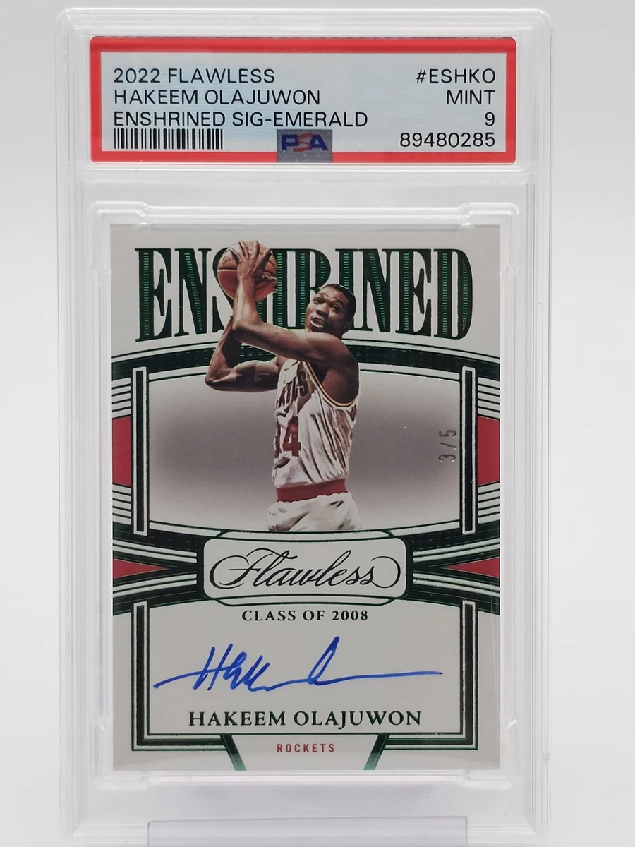 Panini Hakeem Olajuwon Basketball Autographed Sports Trading Cards