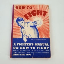 Vtg Early 40s How To Fight By Lyman Rawson Self Defense Martial Arts