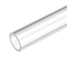 Acrylic Pipe Clear Rigid Round Tube 16mm 5/8" ID 21mm OD 10"