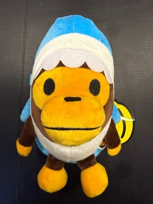 A Bathing Ape BAPE Baby Milo Plush Cross Body Phone Pouch Shark New w/tags