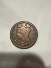 Photo of a 1845-P Large Cent from an eBay listing that sold on Jul 16, 2026