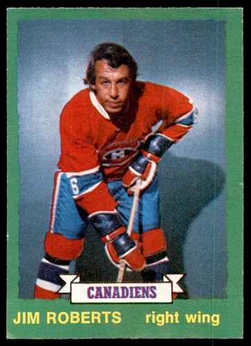 1973-74 O-Pee-Chee Light Backs Jim Roberts #181 Montreal Canadiens