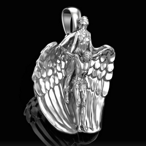 Jewelry Archangel Pray Angel Pendants Necklace Bible Jesus Saint Newest Necklace - Picture 14 of 14