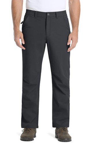 Herren leichte Wanderhose elastische Taille schnell trocknende Freizeit Arbeitshose - Bild 42 von 96